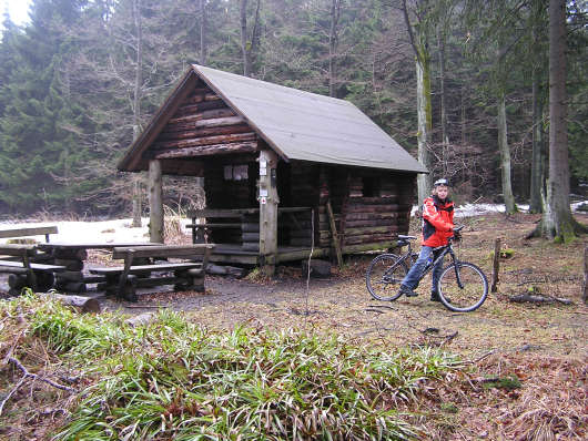 Hütte in der Nähe vom Hillekopf.